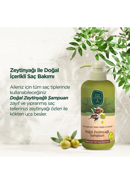 Eyüp Sabri Tuncer Doğal Zeytinyağlı Şampuan 600 ml