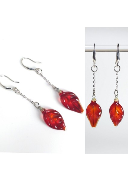 Yaprak Küpe Sallantılı Murano Cam El Yapımı fiyatları