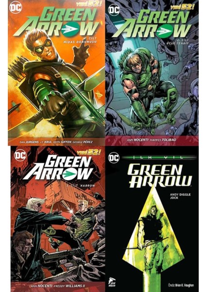 Green Arrow 4 Cilt Set - Dc 1-2-3 ve Ilk Yıl - 9786050946581