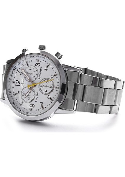 Erkek Yuvarlak Alaşım Band Analog Ekran Kuvars Kol Saati Black (Yurt Dışından) modelleri