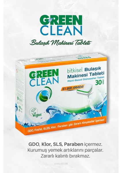7'li Bitkisel Bulaşık Tableti 30 Adet