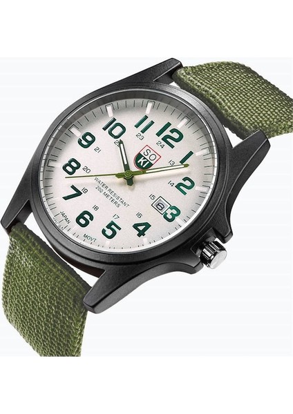 Cbtx Naylon Kordon Quartz Erkek Kol Saati Yeşil (Yurt Dışından)