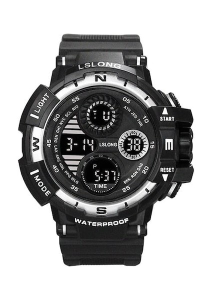 Lslong Dijital Saat Siyah - Beyaz (Yurt Dışından)