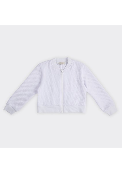 Dokulu Fermuarlı Sweatshirt