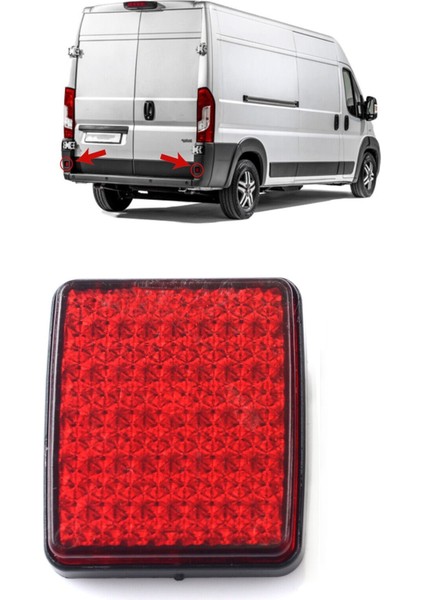 Behin Dizayn Peugeot Boxer Tampon Reflektörü Kare Vidalı 1 Adet 2002-2022