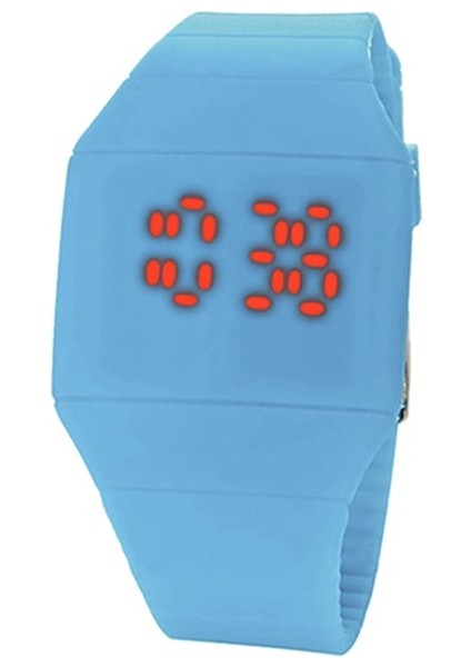 Kadın Erkek Kol Saati / Dijital LED Silikon Spor Safir Blue Lake (Yurt Dışından)