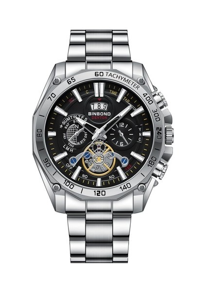 Fashionwoca WN185 Gümüş Erkek Işıklı Su Geçirmez Saat (Yurt Dışından)