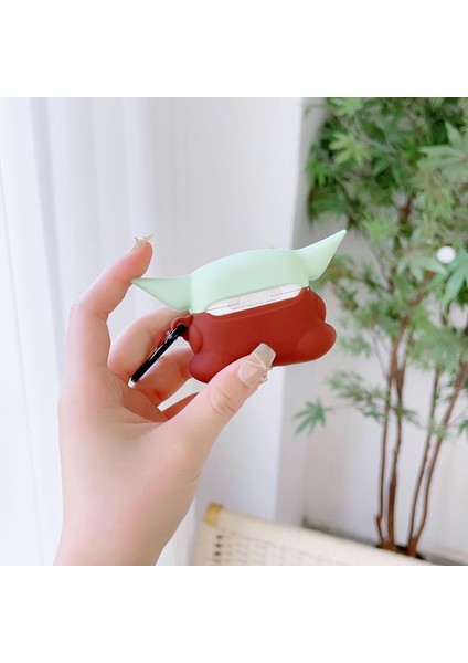 Air Pods 3. Nesil Uyumlu 3D Silikon Kılıf - Baby Yoda