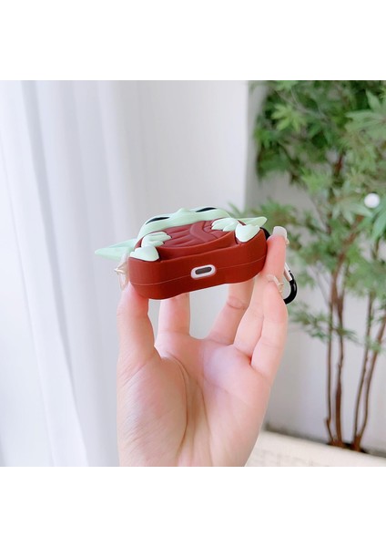 Air Pods 3. Nesil Uyumlu 3D Silikon Kılıf - Baby Yoda