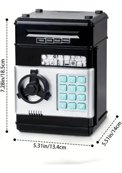 Elektronik Kumbara Şifre Çocuklar Için Kasa Para Dijital Paralar Nakit Tasarrufu Güvenlik Kasası Atm Makinesi Çocuk fırsatları