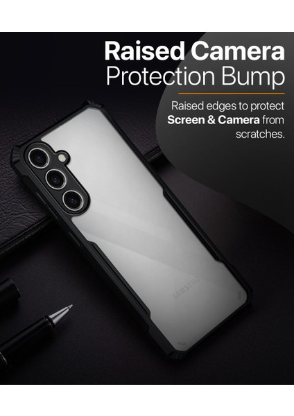 Galaxy S23 Fe Kılıf Darbe Önleyici 3D Kamera Korumalı Arkası Sararmaz Sert Şeffaf Kenarları Silikon Kapak indirimleri