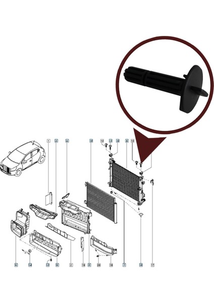 Renault Captur Radyatör Pimi 2013+ 1 Adet 397889173R modelleri