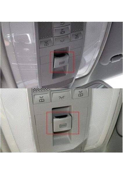 Mercedes W204 W218 W212 Sunroof Açma Düğme Kapağı 1 Adet Gri