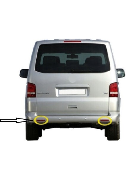 Behin Dizayn Vw Caravelle Tampon Reflektörü Sol 2003-2015 7E0945106