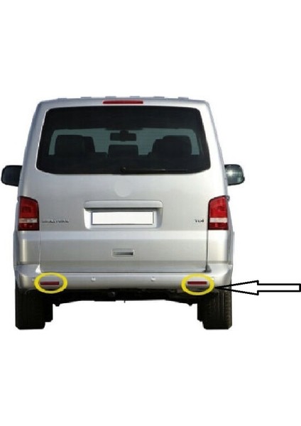 Vw Caravelle Tampon Reflektörü Sağ 2003-2015 7E0945106