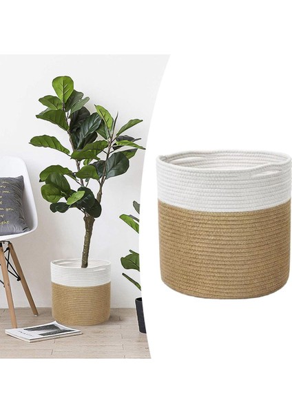 Büyük Sepetler Ipli, Sepet Dokuma Battaniye Sepeti Sarı 30CM (Yurt Dışından) fiyatları