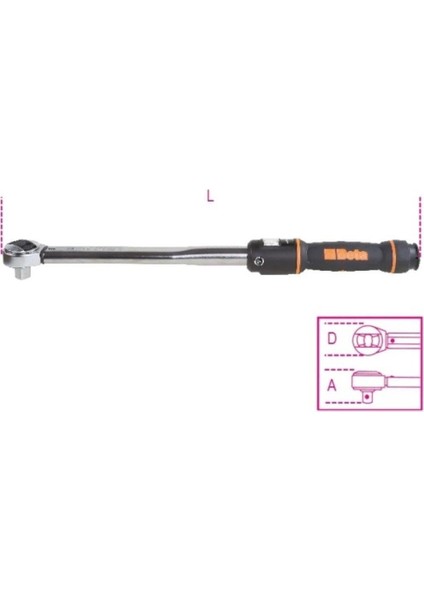 666N/2 Tork Anahtarı 5-25 Nm 1/4''