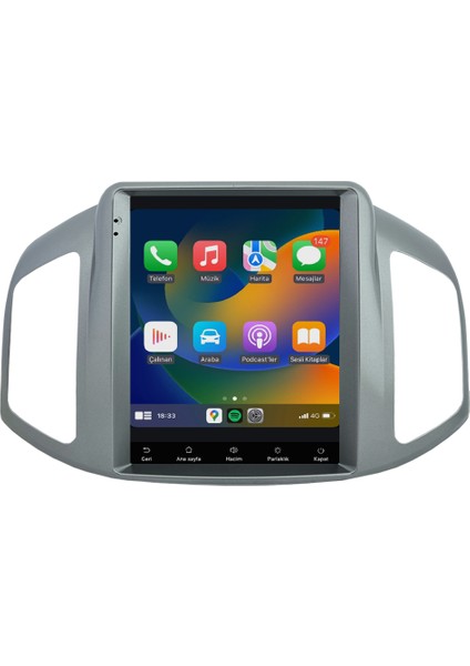 Chevrolet Captiva (2012-2015) Android 14 Multimedya Carplay 10 Inch 6 GB Ram / 128 GB Hafıza CRV-4805XAT