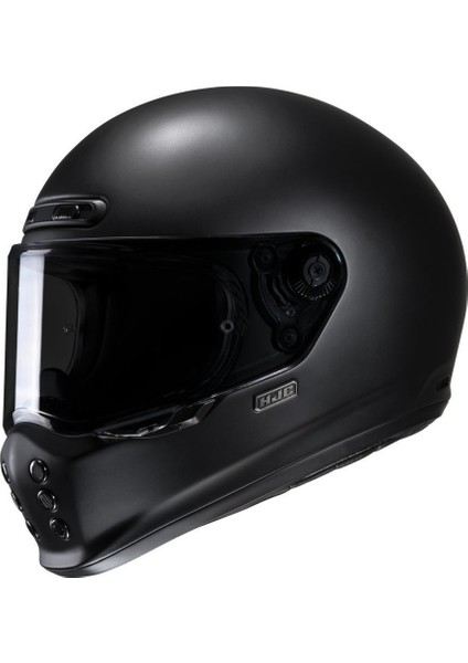 V10 Kapalı Motosiklet Kaskı Mat Siyah