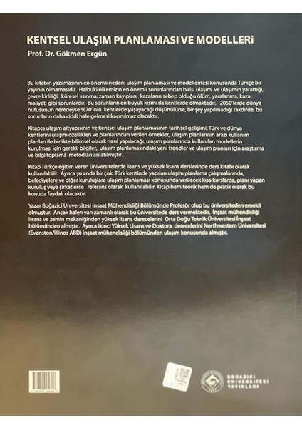 Kentsel Ulaşım Planlaması ve Modelleri - Prof. Dr. Gökmen Ergün fiyatları