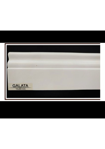 By Istanbul 8 cm Lake Saten Beyaz 12.5 mt Pvc Kaplama Süpürgelik B8 Galata Modeli