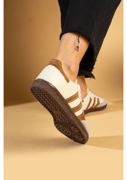 Bağcıklı Comfort Taban 3 Şeritli Kadın Sneaker 001-1009-24BEJKAHVE modelleri
