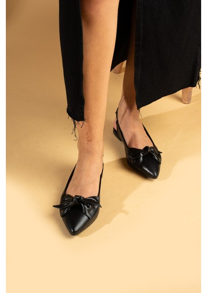 Fiyonk Detaylı Ince Taban Comfort Kadın Babet 64-749-24 modelleri