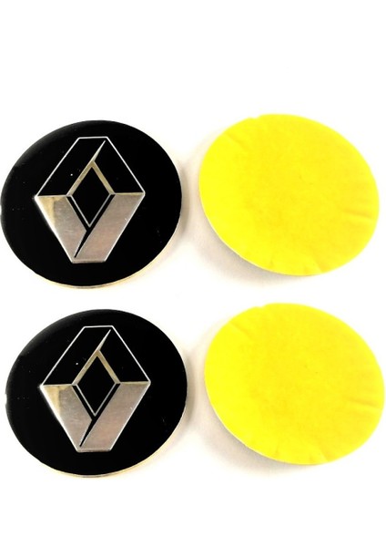 Renault Jant Göbek Arması Yapıştırma 4 ADET56MM