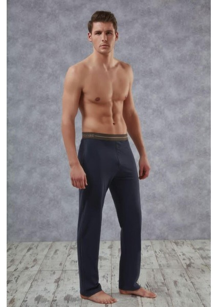 Lacivert Erkek %100 Pamuk Pijama Altı