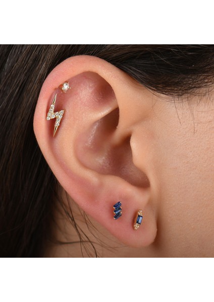 Safir Taşlı Tragus Piercing