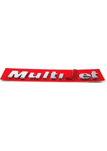 Fıat Doblo Multijet Bagaj Yazısı Kırmızı 2005-2016 106MM-13MM