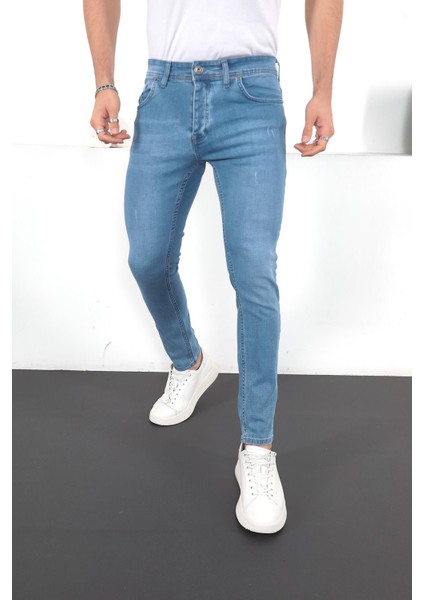 Erkek Likralı Denim Skinny Fit Jeans