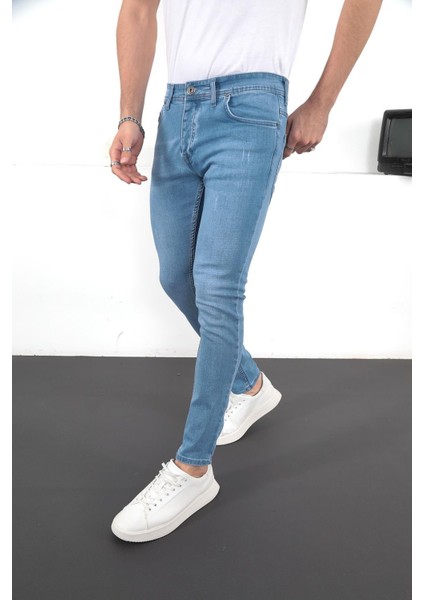 Erkek Likralı Denim Skinny Fit Jeans indirimleri