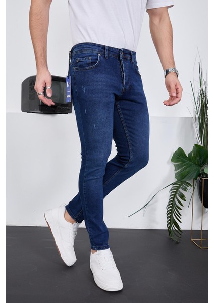 Enzim Jeans Erkek Likralı Denim Skinny Fit Süper Dar Jeans