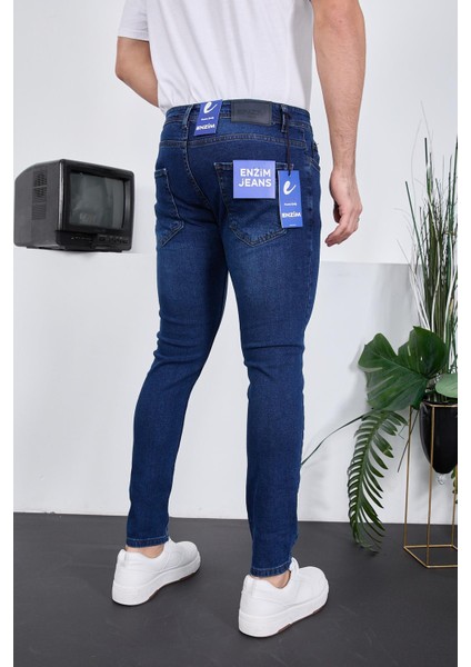 Enzim Jeans Erkek Likralı Denim Skinny Fit Süper Dar Jeans