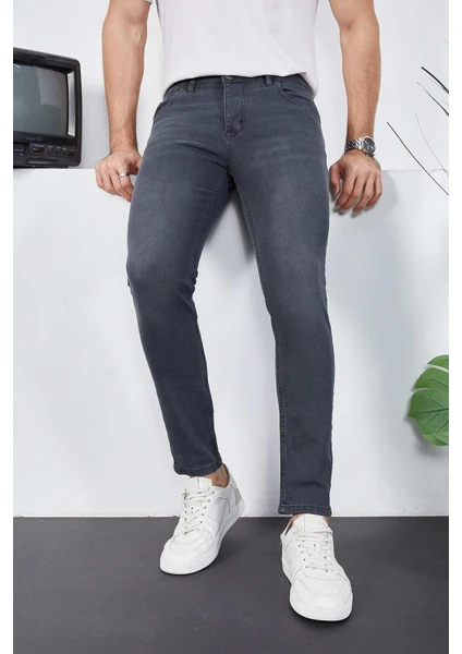 Enzim Jeans Erkek Likralı Denim Skinny Fit Süper Dar Jeans