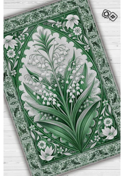 Art Deco Müge Vintage Halı Görünümlü Dijital Baskı Renkli Halı Rustik Çiçekli Halı fiyatları