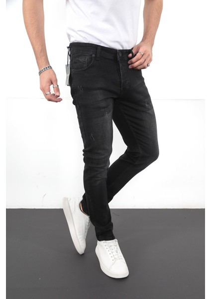 Erkek Likralı Denim Skinny Fit Jeans