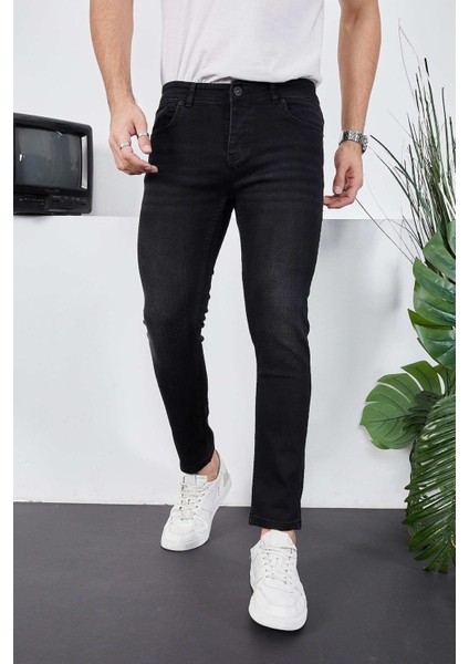 Enzim Jeans Erkek Likralı Denim Skinny Fit Süper Dar Jeans