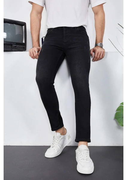 Enzim Jeans Erkek Likralı Denim Skinny Fit Süper Dar Jeans