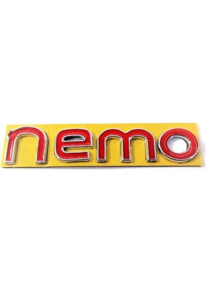 Cıtroen Nemo Bagaj Yazısı Kırmızı 90MM-20MM