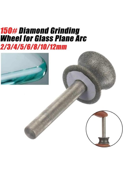 Cam Uçak Düz Kenar Pahı (12MM) Için Elmas Taşlama Tekerleği (Yurt Dışından)