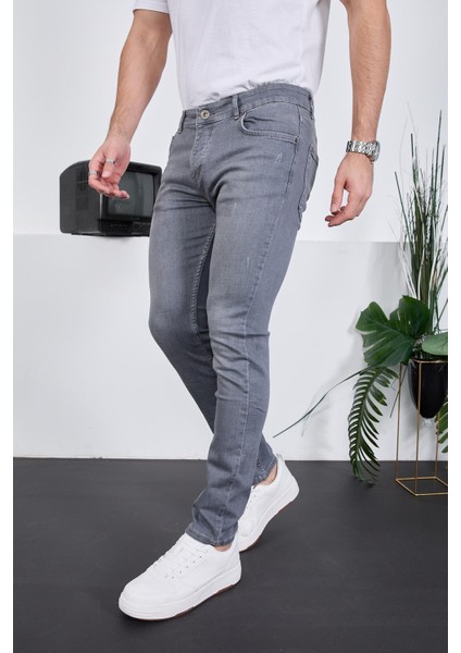 Erkek Likralı Denim Skinny Fit Süper Dar Jeans fırsatları