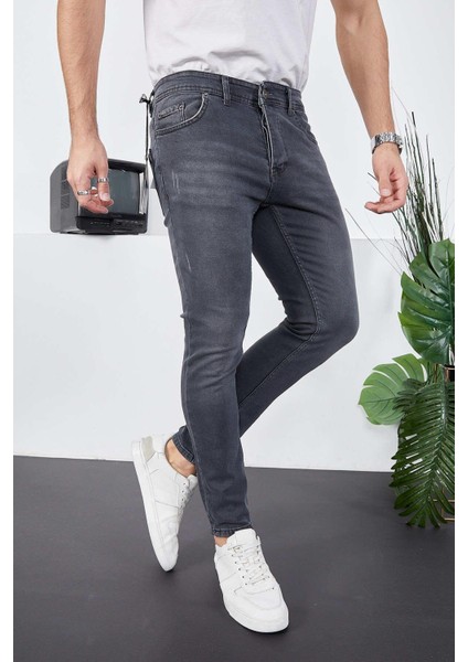 Erkek Likralı Denim Skinny Fit Süper Dar Jeans indirimleri