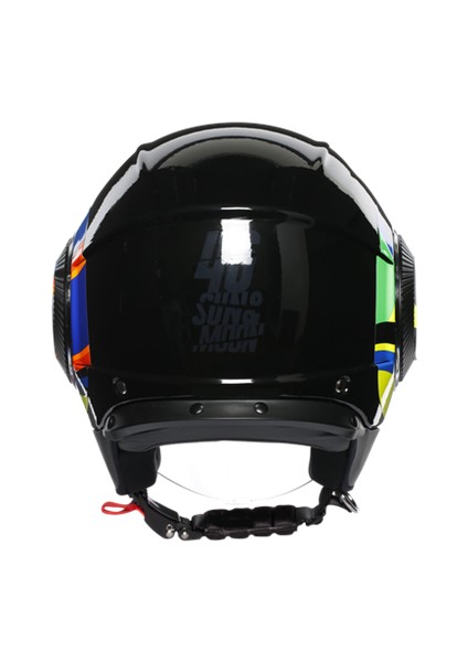 Agv Orbyt Sun Moon Black Açık Kask