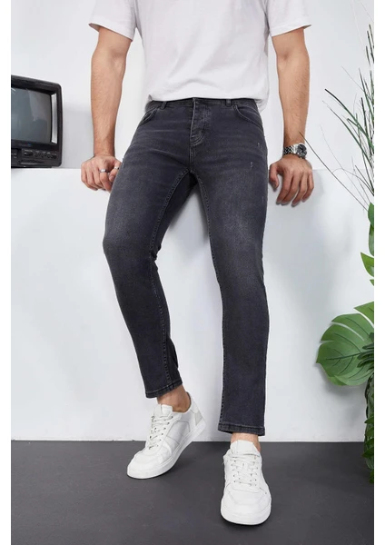 Enzim Jeans Erkek Likralı Denim Skinny Fit Süper Dar Jeans