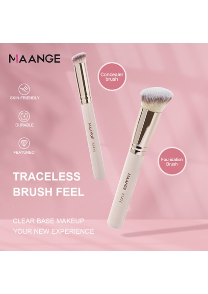 Maange (Kartonlu) 4 Paket Makyaj Fırçası Temel Makyaj Için Temel Makyaj Fırçaları Yüksek Kaliteli Ahşap Saplı Makyaj Fırçaları Saç Dökmez ve Güçlü Pudra Tutma Gücüne Sahiptir (Yurt Dışından)