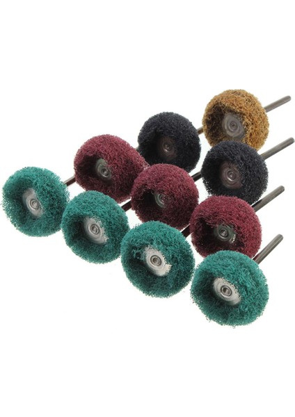 10 Adet Mini Matkap Aşındırıcı Fırça Naylon Parlatıcı Parlatma Tekerleği 3mm Shank Güneş Işığı Süper Mağaza (Yurt Dışından)