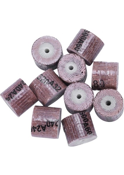 20 Adet 15MM Zımpara Bandı Tekerlek Diski 80/120/240/320/600GRIT Dremel Için Rotarytools (Yurt Dışından)