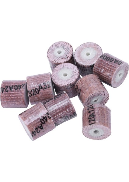 20 Adet 15MM Zımpara Bandı Tekerlek Diski 80/120/240/320/600GRIT Dremel Için Rotarytools (Yurt Dışından)